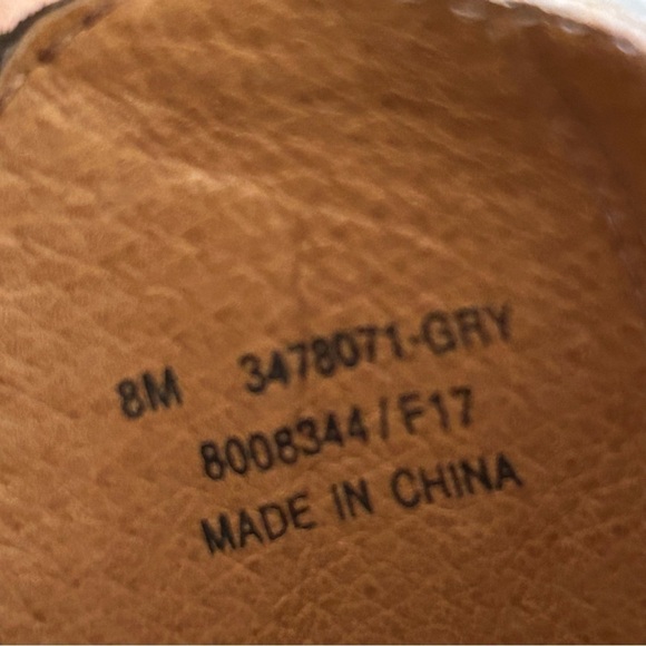 FRYE Eleanor Western Shootie Gray Oiled Leather Boots / Ankle Booties | … - Picture 10 of 12